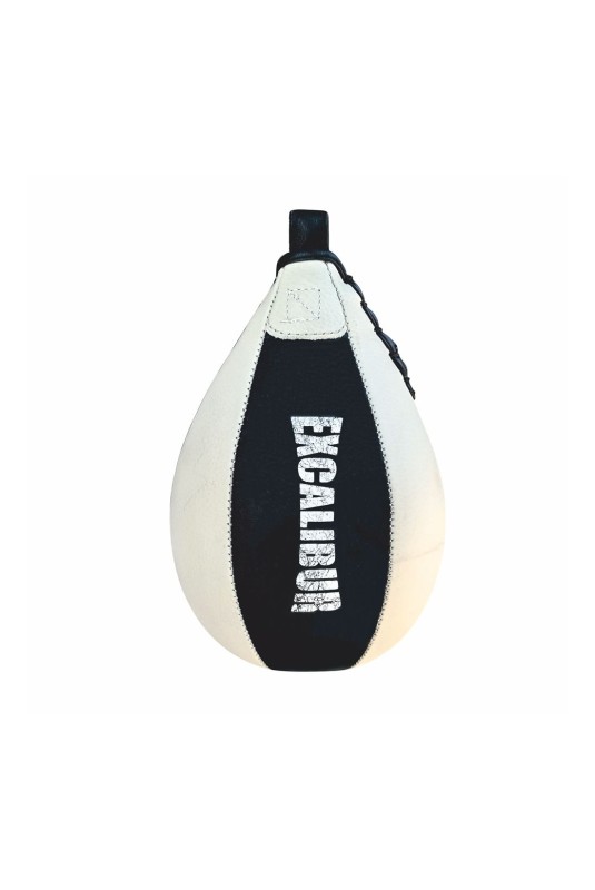 Excalibur Fox Punching Ball Boks Topu Hakiki Deri Siyah Beyaz